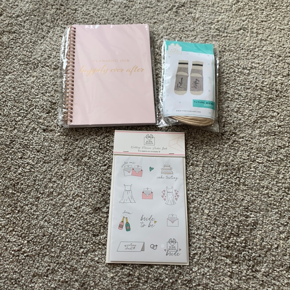 Wedding planer socks 5 sheet of sticker for the planner
